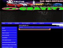 Tablet Screenshot of gravityaudio.co.za
